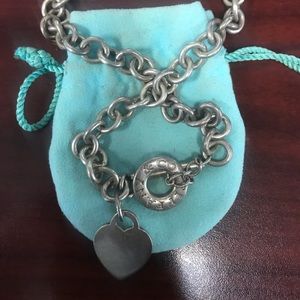 Authentic Tiffany & Co. Heart Tag Toggle Necklace